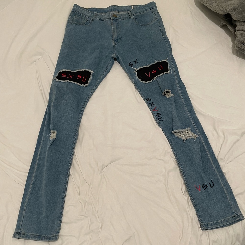 Graphic Skinny Jeans